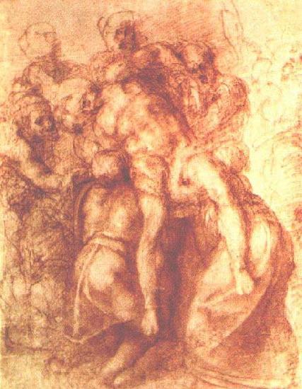 Michelangelo Buonarroti Study for a Deposition oil painting image